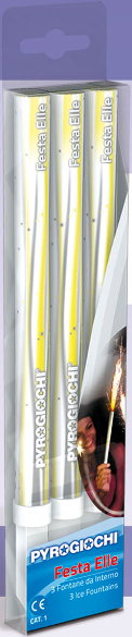 Candela Fontana Luminosa Grande Bianche (3 pz)