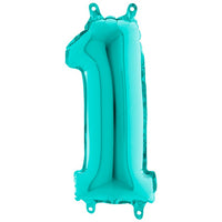 Palloncino Numero 1 (35 cm) Mylar Rosso Blu
