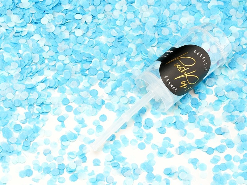 Spara Confetti Push Pop Celesti
