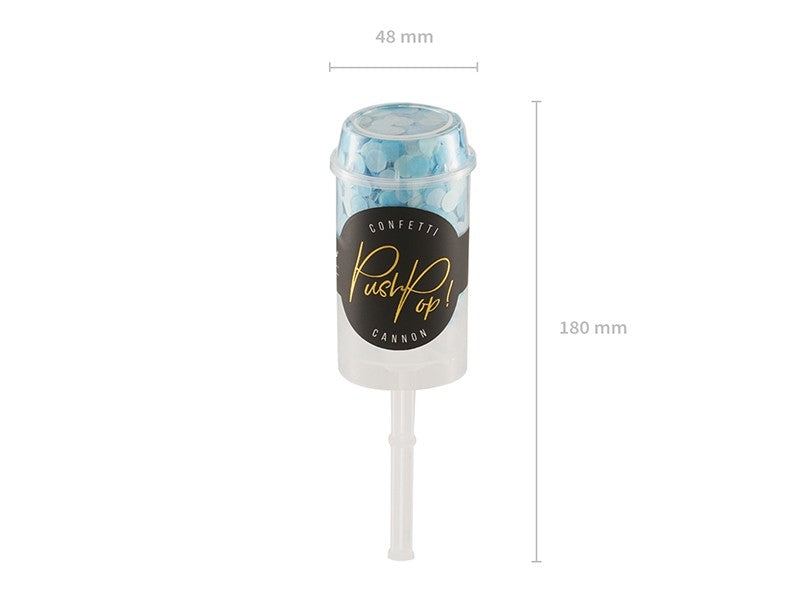 Spara Confetti Push Pop Celesti