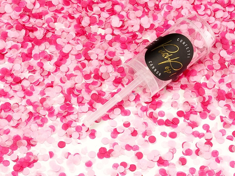 Spara Confetti Push Pop Pink