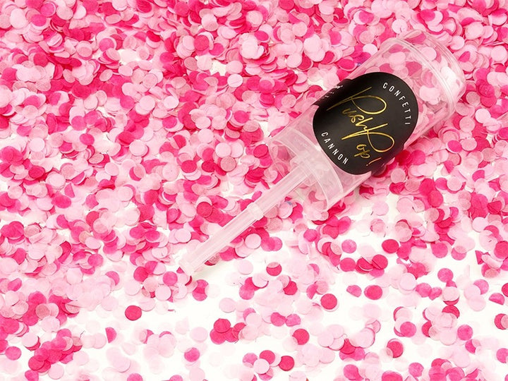 Spara Confetti Push Pop Pink