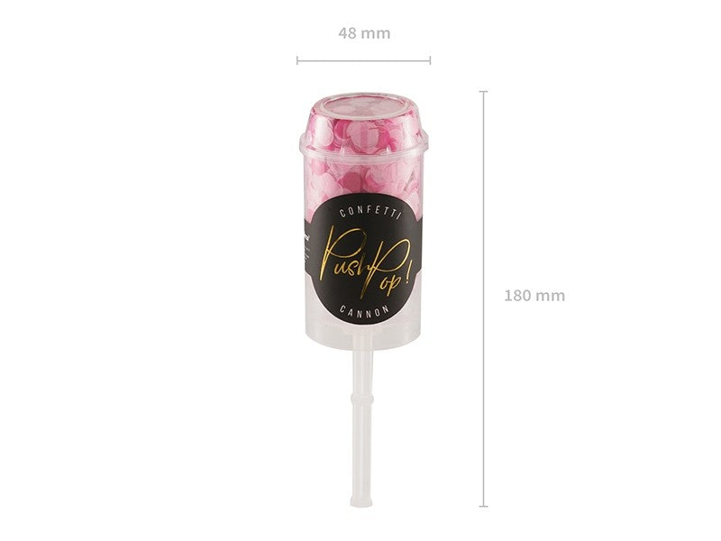 Spara Confetti Push Pop Pink