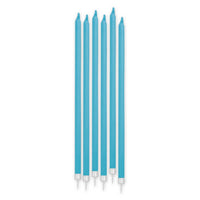 Candeline Matita Acqua Marina  (12 pz) 15 cm