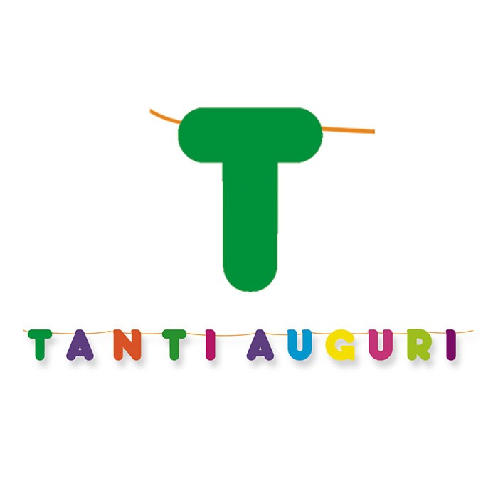 Festone Maxi Tanti Auguri Multicolor