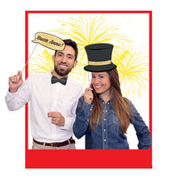Maxi Photo Booth Anno Nuovo (8 pz) Cartoncino