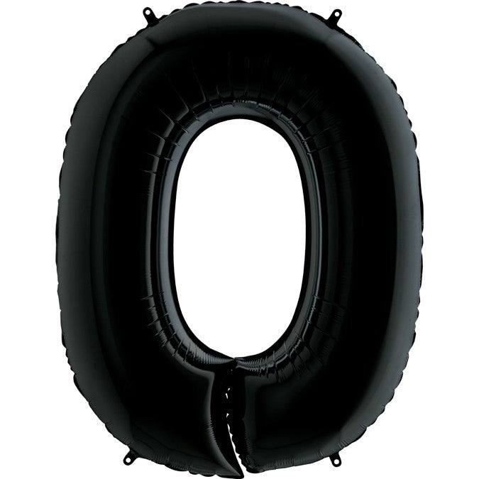 Palloncino Gigante Numero 0 (zero) - Nero