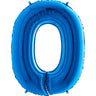 Palloncino Gigante Numero 0 (zero) - Blu Mylar 100 cm