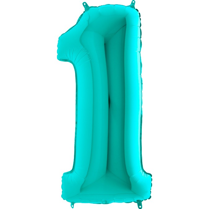 Palloncino Gigante Numero 1 (uno) - Tiffany