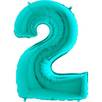Palloncino Gigante Numero 2 (due) - Tiffany Mylar 100 cm