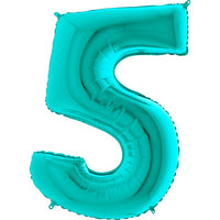 Palloncino Gigante Numero 5 (cinque) - Tiffany Mylar 100 cm