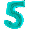 Palloncino Gigante Numero 5 (cinque) - Tiffany Mylar 100 cm