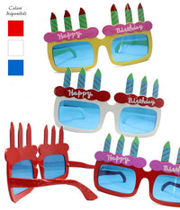 Occhiali Giganti Happy Birthday Blu Plastica 23 cm
