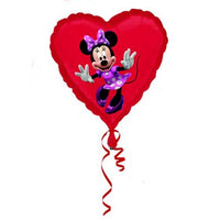 Palloncino Cuore Rosso Minnie Mouse Mylar 43 cm