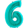 Palloncino Gigante Numero 6 (sei) - Tiffany Mylar 100 cm