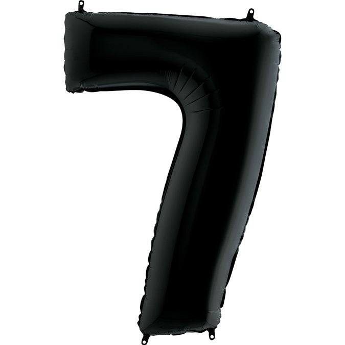 Palloncino Gigante Numero 7 (sette) - Nero