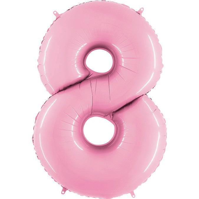 Palloncino Gigante Numero 8 (otto) - Rosa