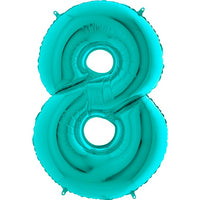 Palloncino Gigante Numero 8 (otto) - Tiffany Mylar 100 cm