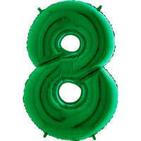 Palloncino Gigante Numero 8 (otto) - Verde Mylar 100 cm