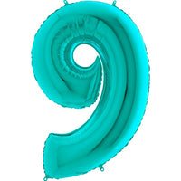 Palloncino Gigante Numero 9 (nove) - Tiffany Mylar 100 cm