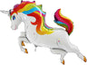 Palloncino Unicorno Multicolor Mylar 80 cm