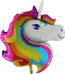 Mini Palloncino Testa Unicorno Mylar 36 cm