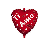 Palloncino Cuore Ti Amo 18" Mylar 45 cm Rosso