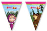 Festone Bandierina Masha e Orso Plastica
