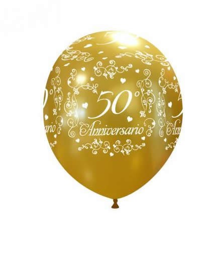 Palloncini 50° Anniversario Oro