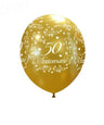 Palloncini in Lattice 50° Anniversario Oro (10 pz) 30 cm