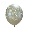 Palloncini in Lattice 25° Anniversario Argento (10 pz) 30 cm
