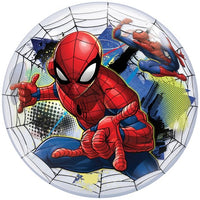 Palloncino Bubble Spiderman da 22" Mylar 56 cm Trasparente