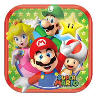 Piattini  di Carta Super Mario (18 cm)