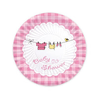 Piatti di Carta Baby Shower Girl da 18 cm (10pz)