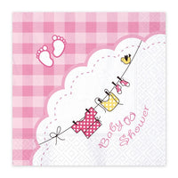 Tovaglioli di Carta Baby Shower Girl 33x33 (20pz) 33 x 33 cm