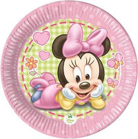 Piatti di Carta Baby Minnie Mouse da 20 cm (8 pz)