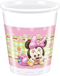 Bicchieri di Plastica Baby Minnie Mouse da 200 ml