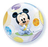 Palloncino Bubble Baby Mickey Mouse Mylar 56 cm Trasparente