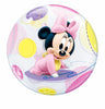 Palloncino Bubble Baby Minnie Mouse Mylar 56 cm Trasparente