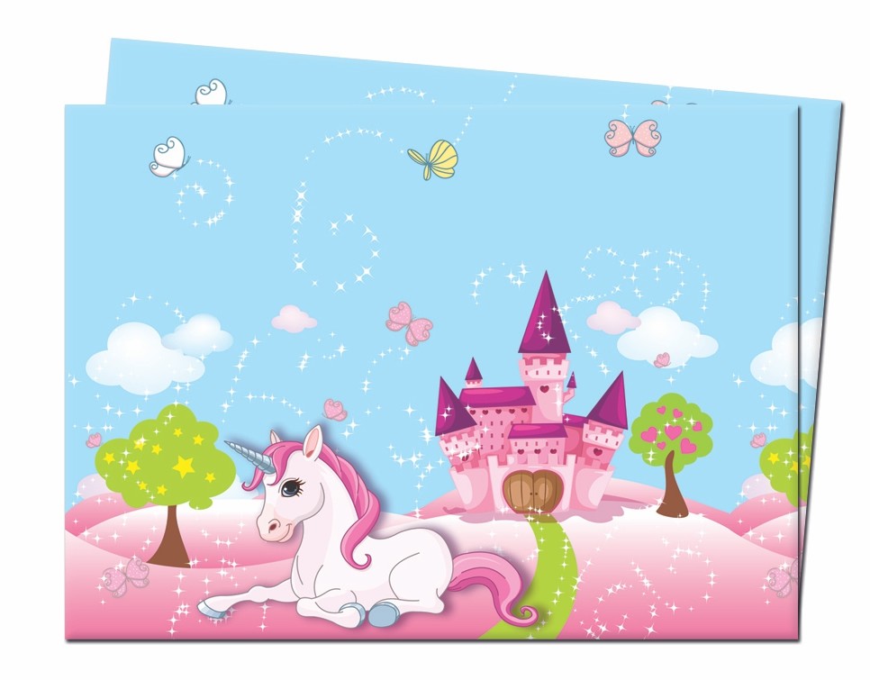 Tovaglia Unicorno Castello in Plastica (120x180 cm)