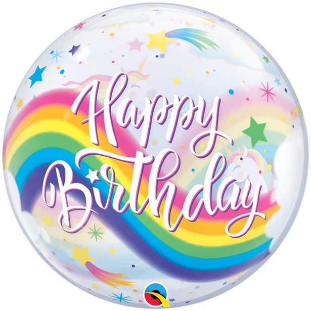 Palloncino Bubble Unicorno