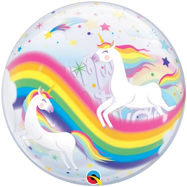 Palloncino Bubble Unicorno