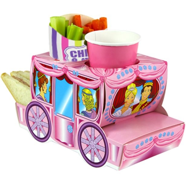 Cartoncino Porta Dolci e Cibo a Tema Principessa
