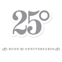 Festone 25 Anniversario 600 x 25 cm 600 cm