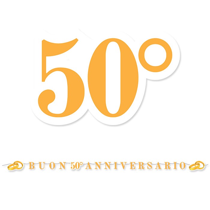 Festone 50 Anniversario 600 x 25 cm