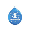 Palloncini in lattice 10" Primo Compleanno Celesti (20 pz - gonfiag...