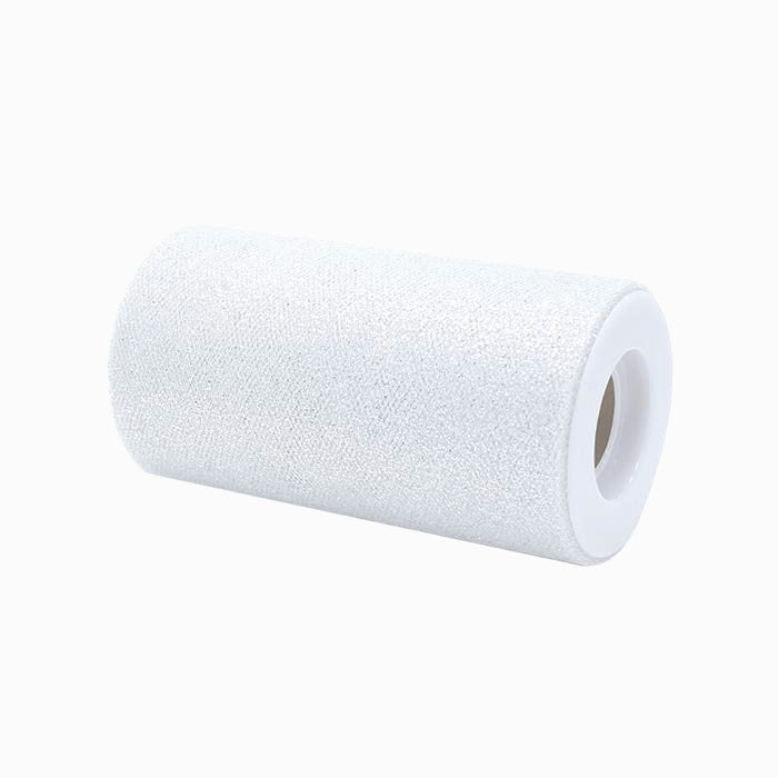 Tulle Glitter Bianco 12,5 x 25 mt