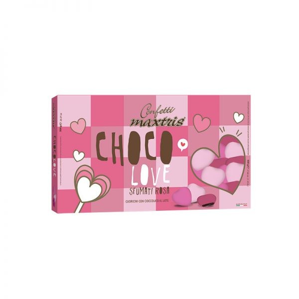 Confetti Choco Love Sfumati Rosa 500 gr