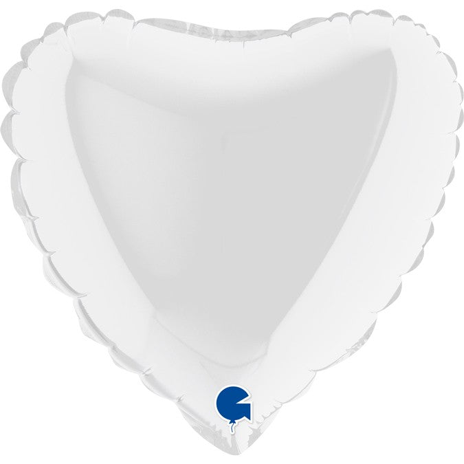 Palloncino Mini Cuore Bianco 9"