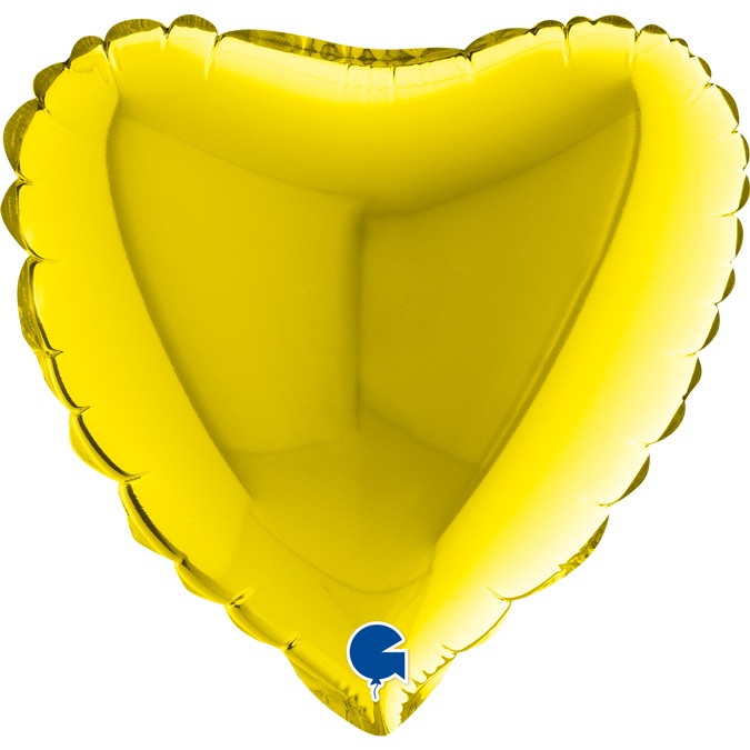 Palloncino Mini Cuore Giallo 9"